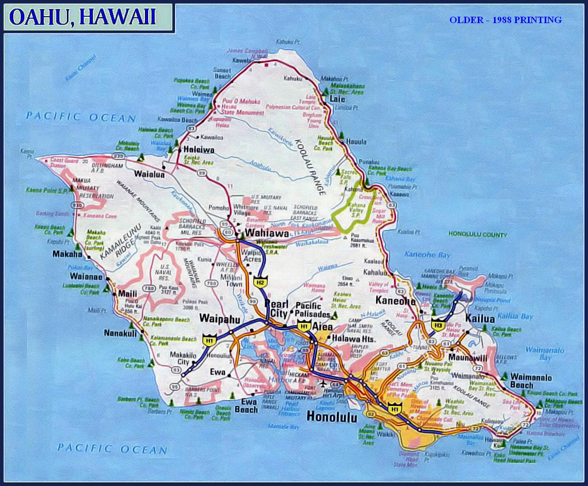 oahu-map-printable