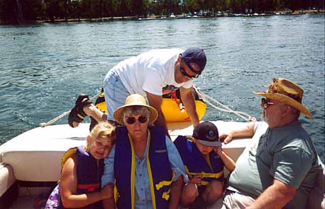 Brian Goble INSTRUCTS HIS PASSENGERS