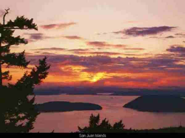 San Juan Islands - Victoria Canada is in the distance